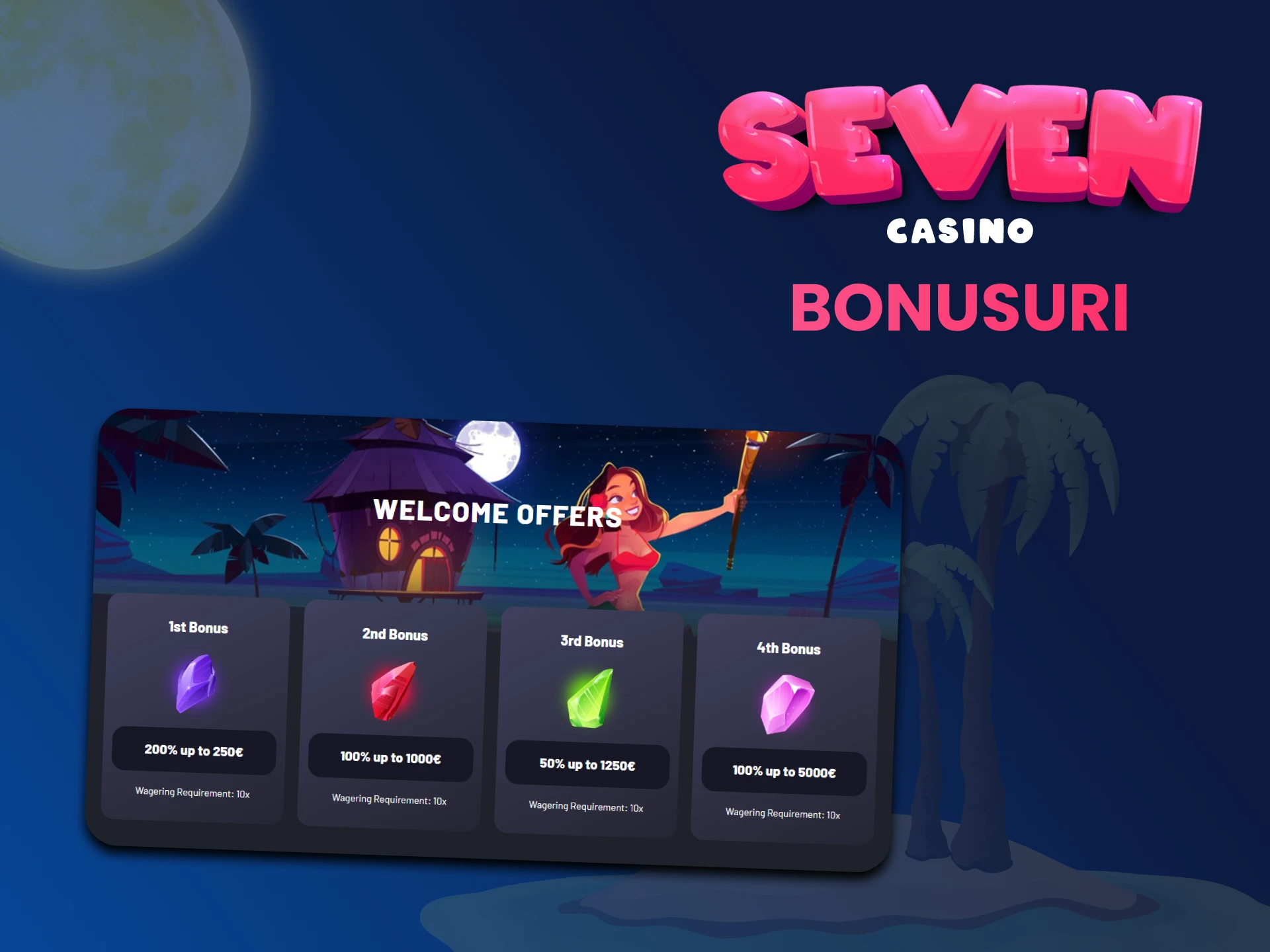 Ce bonusuri oferă Seven Casino pentru jocurile de cazino live.