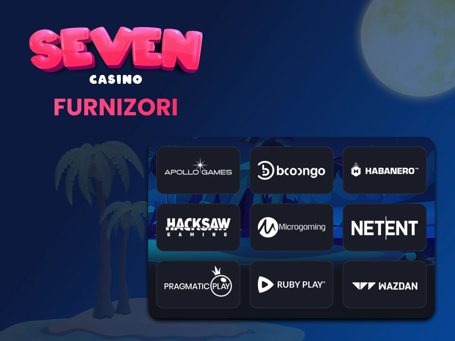 Cei mai populari furnizori de jocuri de masă de pe site-ul Seven Casino.