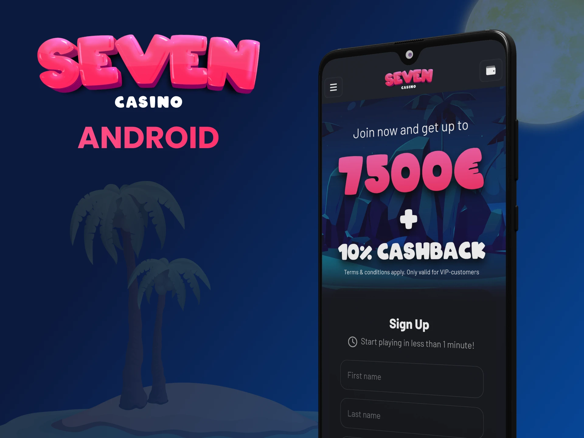 Cum să jucați jocuri Seven Casino de pe dispozitive Android.